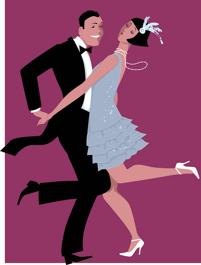 1920s couple dancing - evocative of The Great Gatsby