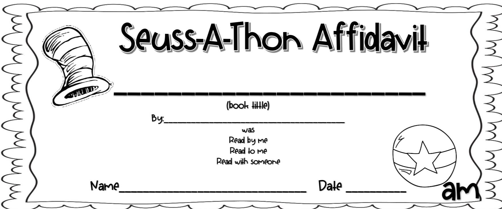 Dr.Seuss-a-Thon resources 