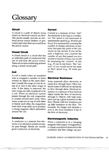 Electromagnetism Glossary of Terms