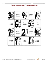 Tens and Ones Concentration