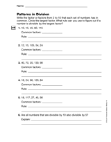 Patterns in Division (Gr. 4)