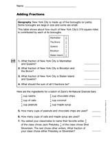 Adding Fractions (Gr. 4)