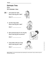 Estimate Time (Gr. 1)