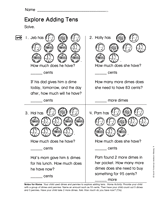 Explore Adding 10's (Gr. 1)