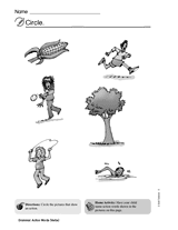 Action Words (Verbs) - Grammar Skill (Gr. K)