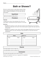Conserving Water: Bath or Shower?