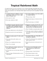 Tropical Rain Forest Math