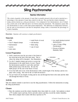Sling Psychrometer