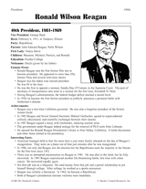 Ronald Wilson Reagan