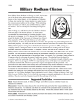 Hillary Rodham Clinton