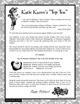 Katie Kazoo's "Top Ten"