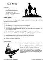 Time Line of Your Major Events
