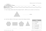 Math Warm-Up 155 for Gr. 1 & 2: Measurement & Geometry
