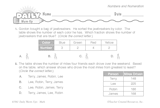 Math Warm-Up 18 for Gr. 3 & 4: Numbers and Numeration