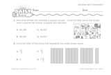 Math Warm-Up 30 for Gr. 3 & 4: Numbers and Numeration