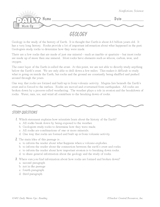 Science Reading Warm-Up: Geology