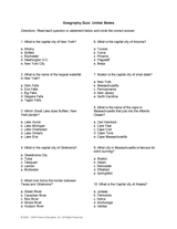 Geography Quiz: United States