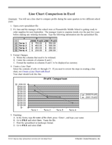Line Chart Comparison in Excel