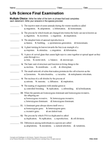 Life Science Final Exam