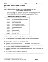 Activity: Another Classification System