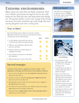Insects in Extreme Environments