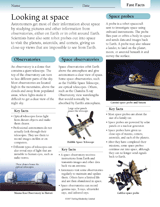 Looking at Space