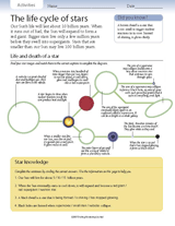 The Life Cycle of Stars